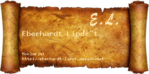Eberhardt Lipót névjegykártya